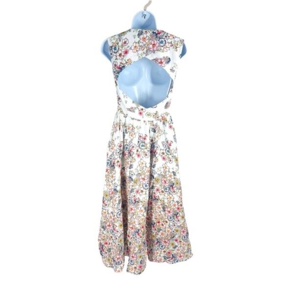 Gül Hürgel Pesco Floral Linen Midi Dress NWT Size M - Picture 5 of 10